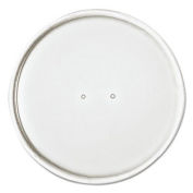Dart® Paper Lids for 16 Oz. Food Containers, White, Vented, 3.9" Dia, 25/Bag, 20 Bags/Ctn