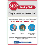 12" x 18" Stay Home When You Are Sick Poster, Vinyl