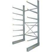 Global Industrial Single Sided Heavy Duty Cantilever Rack Starter, 72"Wx58"Dx144"H