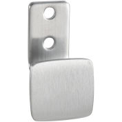 Global Industrial Steel Square Clothes Hook, Silver Satin Finish