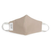 Reusable/Washable 2-Layer Contour Fabric Face Mask, Khaki, Small, 10/Bag