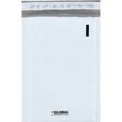 #00 Bubble Lined Poly Mailers, 5"W x 10"L, White, 250/Pk