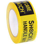 SpotSee™ ShockWatch® Alert Tape, 2" x 200 Yds., 2 Mil, Yellow/Black, 1 Roll