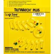 SpotSee™ TiltWatch® Plus Tilt Indicator for Degree of Tilt or Complete Overturn, 50/Box