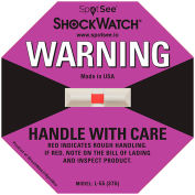 SpotSee™ ShockWatch® L-55 Impact Indicators, 75G Range, Purple, 50/Box