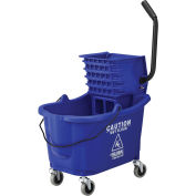Mop Bucket And Wringer Combo with Side Press, Blue