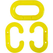 Mr. Chain Plastic Master Link, 2" Heavy Duty Link, Yellow, 10/Pack