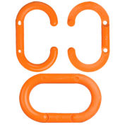 Mr. Chain Plastic Master Link, 2" Link, Safety Orange, 10/Pack
