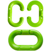 Mr. Chain Plastic Master Link, 2" Link, Safety Green 10/Pack