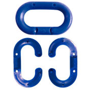 Mr. Chain Plastic Master Link, 2" Link, Blue, 10/Pack