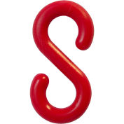 Mr. Chain Connecting S-Hooks, 2" Red, 10/Pack