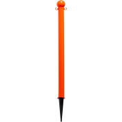 Mr. Chain Light Duty 36" Ground Pole, Safety Orange