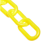 Mr. Chain Plastic Chain, 1-1/2" Links, Yellow, 500 Feet, Trade Size 6