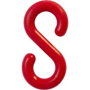Mr. Chain Connecting S-Hooks, 1.5", Red, 10/Pack