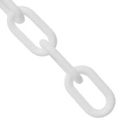 Mr. Chain Plastic Chain, 1-1/2" Links, White, 25 Feet, Trade Size 6