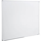 Magnetic Steel Dry Erase Planning Board with 1"x2" Grid, Aluminum Frame, 48" x 36"