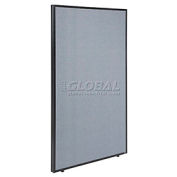 Office Partition Panel, 48-1/4"W x 96"H, Blue