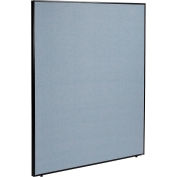 Office Partition Panel, 60-1/4"W x 96"H, Blue