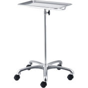 Global Industrial Adjustable Height Mayo Instrument Stand With 5-Leg Caster Base