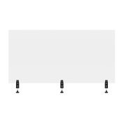 Luxor RECLAIM® Acrylic Sneeze Guard Desk Divider  - 60" x 30" - Clear