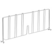 Nexel Stainless Steel Divider, 24"D x 8"H