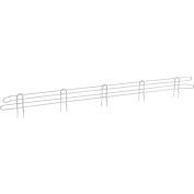 Nexel AL454S Nexel Stainless Steel Wire Ledge, 54"W x 4"H