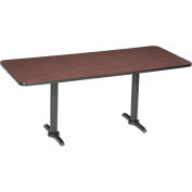 Counter Height Restaurant Table, Mahogany, 72"L x 30"W x 36"H