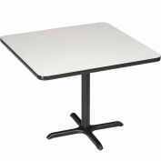 Square Counter Height Restaurant Table, Gray, 36"W x 36"H