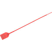 Adjustable Plastic Truck Seal, 12"L, Red, 100/Pack
