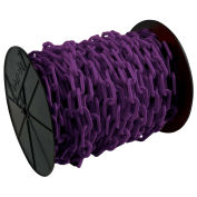 Mr. Chain Plastic Barrier Chain on a Reel, HDPE, 1.5"x200', #6, 38mm, Purple