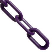 Mr. Chain Plastic Barrier Chain, HDPE, 2"x500', #8, 51mm, Purple