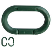 Mr. Chain Master Link, Acetal Copolymer, 2", Green, 10/Pk