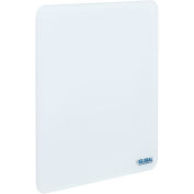 12"W x 12"H Glass Cubicle Dry Erase Board, White
