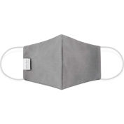 Cloth Face Mask, Reusable/Washable, 2-Layer Contour, Large, Gray, 10/Bag