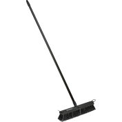 Global Industrial 18"W Rough Sweep Push Broom, Plastic Block & Steel Handle - Pkg Qty 4