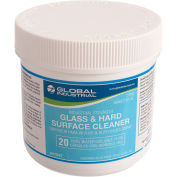 Global Industrial Glass & Hard Surface Cleaner, 20 Pods/Jar, 12 Jars/Case