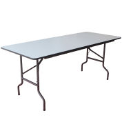 Global Industrial Folding Wood Table, 72"W x 30"L, Gray