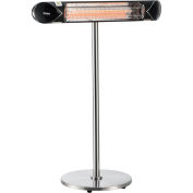 Infrared Patio Heater With Remote Control, Free Standing, 1500W, 35-3/8"L