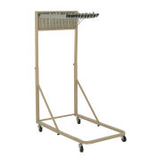 Global Industrial Blueprint Pivot Mobile Rack with 12 Pivot Hangers & 12"-36" Hanging Clamps