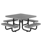 46" Child Size Square Expanded Picnic Table, Gray