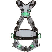 V-FIT™ 10195136 Construction Harness, Back & Hip D-Rings, Quick-Connect Leg Straps, 2XL