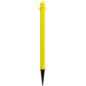 Global Industrial Plastic Ground Pole, 35"H, Yellow