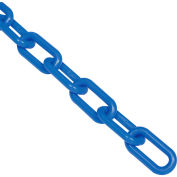 Global Industrial Plastic Chain Barrier, 1-1/2"x50'L, Blue