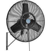 24" Wall Mounted Misting Fan, Outdoor Rated, Oscillating, 7435 CFM, 1/7 HP
