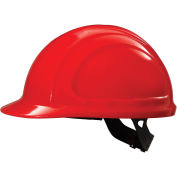 Honeywell North® Hard Hat, Front Brim, Type 1, Class E, Pinlock, Hi-Viz Red