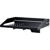 Global Industrial 17" Locking Laptop Tray Kit, 18"W x 14"D, Black