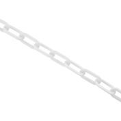 Global Industrial Plastic Chain Barrier, 1-1/2"x50'L, White