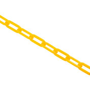 Global Industrial Plastic Chain Barrier, 1-1/2"x50'L, Yellow