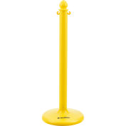 Global Industrial Medium Duty Plastic Stanchion Post, 41"H, Yellow