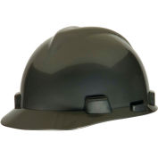 MSA V-Gard® Slotted Cap With Staz-On Suspension, Silver - Pkg Qty 20